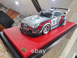 118 Porsche RWB Martini Racing Diecast Mounted On Customized Display Case