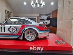 118 Porsche RWB Martini Racing Diecast Mounted On Customized Display Case