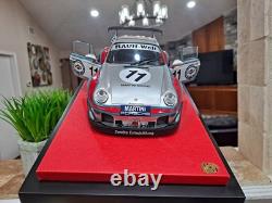 118 Porsche RWB Martini Racing Diecast Mounted On Customized Display Case
