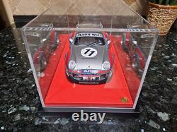 118 Porsche RWB Martini Racing Diecast Mounted On Customized Display Case