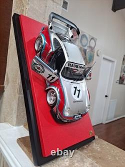 118 Porsche RWB Martini Racing Diecast Mounted On Customized Display Case