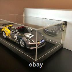 118 Spark Porsche Cayman GT4 Clubsport 2016 grey / yellow WAP0219010G