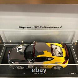 118 Spark Porsche Cayman GT4 Clubsport 2016 grey / yellow WAP0219010G