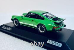 143 MINICHAMPS 1975 PORSCHE 911 930 turbo 50 Years turbo green white LE 911 pc