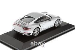 143 MINICHAMPS 2013 PORSCHE 911 (991) Turbo GT-silver met. Espresso int. DEALER