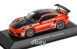 143 MINICHAMPS 2018 PORSCHE 911 (991 II) GT3 RS Weissach Package lava orange LE