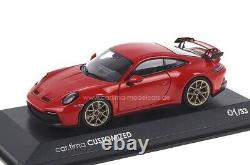 143 MINICHAMPS 2020 PORSCHE 911 992 GT3 China Edition red cartima CUSTOMIZED