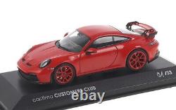 143 MINICHAMPS 2020 PORSCHE 911 992 GT3 car. Tima CUSTOMERS CLUB guards red