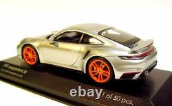 143 MINICHAMPS 2020 PORSCHE 911 992 turbo silver PFF LE 50 car. Tima CUSTOMIZED