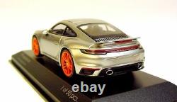 143 MINICHAMPS 2020 PORSCHE 911 992 turbo silver PFF LE 50 car. Tima CUSTOMIZED