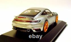 143 MINICHAMPS 2020 PORSCHE 911 992 turbo silver PFF LE 50 car. Tima CUSTOMIZED