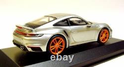 143 MINICHAMPS 2020 PORSCHE 911 992 turbo silver PFF LE 50 car. Tima CUSTOMIZED