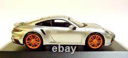 143 MINICHAMPS 2020 PORSCHE 911 992 turbo silver PFF LE 50 car. Tima CUSTOMIZED