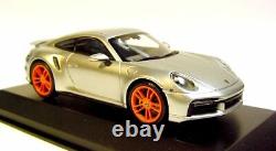 143 MINICHAMPS 2020 PORSCHE 911 992 turbo silver PFF LE 50 car. Tima CUSTOMIZED