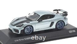 143 MINICHAMPS 2022 PORSCHE 718 Cayman GT4 RS Azzuro Thetys Indigoblue car. Tima