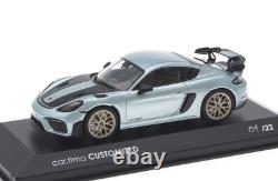 143 MINICHAMPS 2022 PORSCHE 718 Cayman GT4 RS Azzuro Thetys Neodyme car. Tima