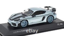 143 MINICHAMPS 2022 PORSCHE 718 Cayman GT4 RS Azzuro Thetys gulf blue car. Tima