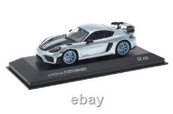 143 MINICHAMPS 2022 PORSCHE 718 Cayman GT4 RS Azzuro Thetys gulf blue car. Tima