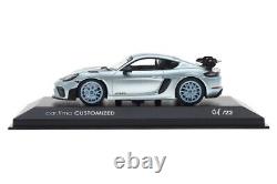 143 MINICHAMPS 2022 PORSCHE 718 Cayman GT4 RS Azzuro Thetys gulf blue car. Tima