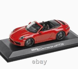 143 MINICHAMPS 2022 PORSCHE 911 992 Carrera GTS Cabrio carmine red RARE DEALER