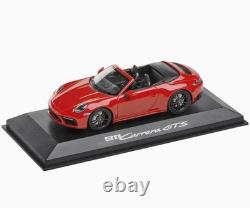 143 MINICHAMPS 2022 PORSCHE 911 992 Carrera GTS Cabrio carmine red RARE DEALER