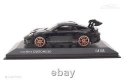 143 MINICHAMPS 2023 PORSCHE 911 992 GT3 RS black cuprum rims LE 22 pcs cartima