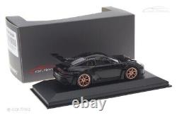 143 MINICHAMPS 2023 PORSCHE 911 992 GT3 RS black cuprum rims LE 22 pcs cartima