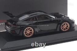 143 MINICHAMPS 2023 PORSCHE 911 992 GT3 RS black cuprum rims LE 22 pcs cartima