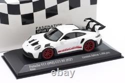 143 MINICHAMPS 2023 PORSCHE 911 992 GT3 RS white red rims LE 1,000 pcs. DEALER