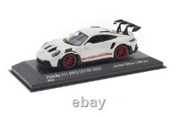 143 MINICHAMPS 2023 PORSCHE 911 992 GT3 RS white red rims LE 1,000 pcs. DEALER