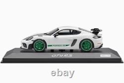 143 MINICHAMPS 2024 PORSCHE 718 (982) Cayman GT4 RS Tribute White Green DEALER