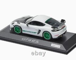 143 MINICHAMPS 2024 PORSCHE 718 (982) Cayman GT4 RS Tribute White Green DEALER