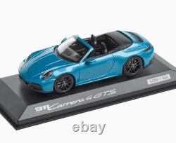 143 MINICHAMPS 2025 PORSCHE 911 992.2 Carrera GTS 4 Cabrio blue DEALER EDITION
