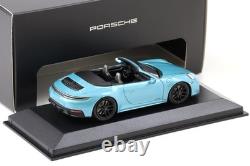 143 MINICHAMPS 2025 PORSCHE 911 992.2 Carrera GTS 4 Cabrio blue DEALER EDITION