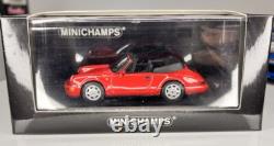 143 Minichamps 1990 Porsche 911 Carrera 2 Cabriolet Red 1 of 504 Diecast Car