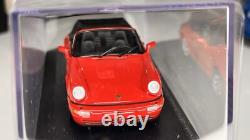 143 Minichamps 1990 Porsche 911 Carrera 2 Cabriolet Red 1 of 504 Diecast Car