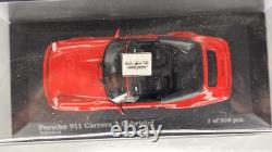 143 Minichamps 1990 Porsche 911 Carrera 2 Cabriolet Red 1 of 504 Diecast Car