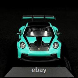 143 Minichamps 2024 Porsche 911 (992) GT3 RS Weissach Mint Green Gold Wheels