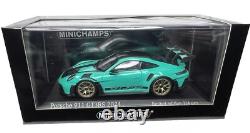 143 Minichamps 2024 Porsche 911 (992) GT3 RS Weissach Mint Green Gold Wheels