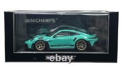 143 Minichamps 2024 Porsche 911 (992) GT3 RS Weissach Mint Green Gold Wheels