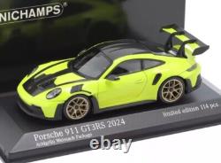 143 Minichamps Porsche 911 (992) GT3 RS Weissach 2024 Acid Green Diecast Car
