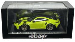 143 Minichamps Porsche 911 (992) GT3 RS Weissach 2024 Acid Green Diecast Car