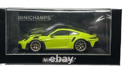 143 Minichamps Porsche 911 (992) GT3 RS Weissach 2024 Acid Green Diecast Car