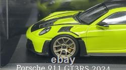 143 Minichamps Porsche 911 (992) GT3 RS Weissach 2024 Acid Green Diecast Car