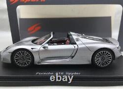 143 Porsche 918 Spyder Spark Silver Red 1/43