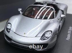 143 Porsche 918 Spyder Spark Silver Red 1/43