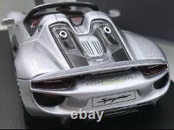 143 Porsche 918 Spyder Spark Silver Red 1/43