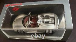 143 Porsche 918 Spyder Spark Silver Red 1/43