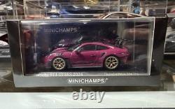 143 Porsche Minichamps 911 (992) GT3 RS 2024 Weissach Ruby Star Gold Wheels