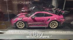 143 Porsche Minichamps 911 (992) GT3 RS 2024 Weissach Ruby Star Gold Wheels